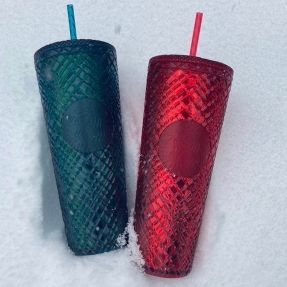 Starbucks | Christmas Holiday 2021 Jewel Textured Venti Tumbler Set - Picture 1 of 4